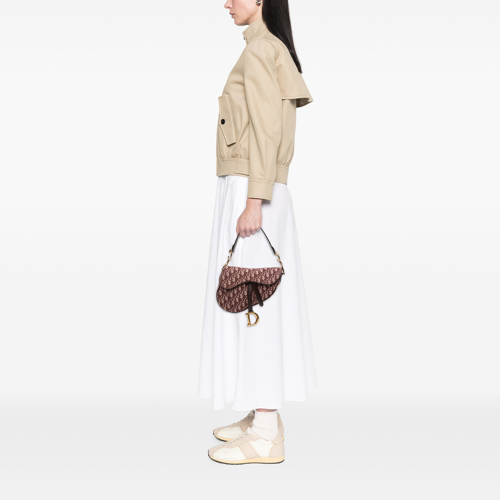 Pre-Loved Dior Oblique Canvas Saddle Bag - Picture 10 of 11